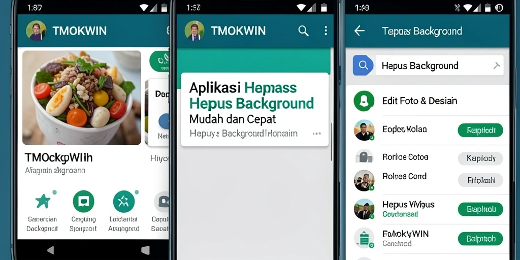 Antarmuka TMOKWIN yang sederhana untuk menghapus latar belakang gambar.